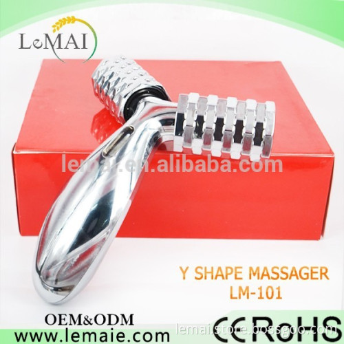 HOT!!! handheld massage roller V shape magnetic massage body roller